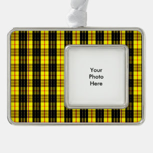 MacLeod Tartan Lewis Rahmen-Ornament Silber