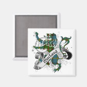 MacLeod Tartan Lion Magnet (Vorderseite/Rückseite)