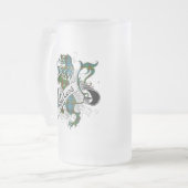 MacLeod Tartan Lion Mattglas Bierglas (Vorderseite Links)