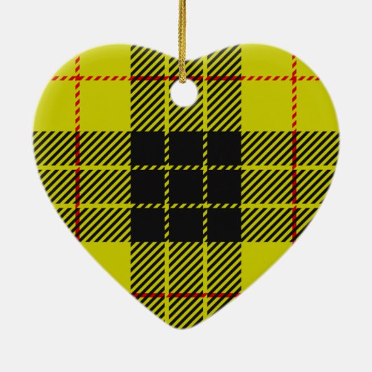 MacLeod-Tartan-Muster Keramik Ornament (Hinten)