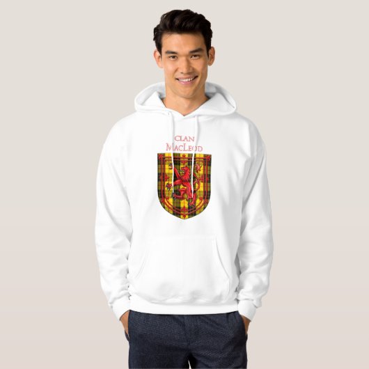 MacLeod Tartan Scottish Kariert Lion Rampant Hoodie (Vorne ganz)