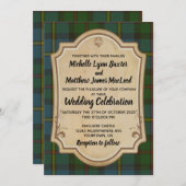 MacLeod Tartan Wedding Einladung (Vorne/Hinten)