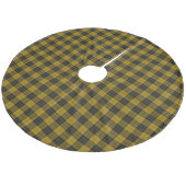 MacLeod Tarttan kariert Fleece Weihnachtsbaumdecke (Schrägansicht)