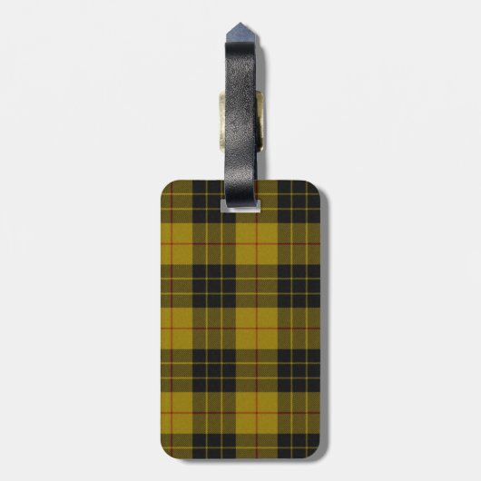MacLeod Tarttan kariert Gepäckanhänger (Rückseite vertikal)