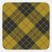 MacLeod Tarttan kariert Quadratischer Aufkleber (Vorderseite)