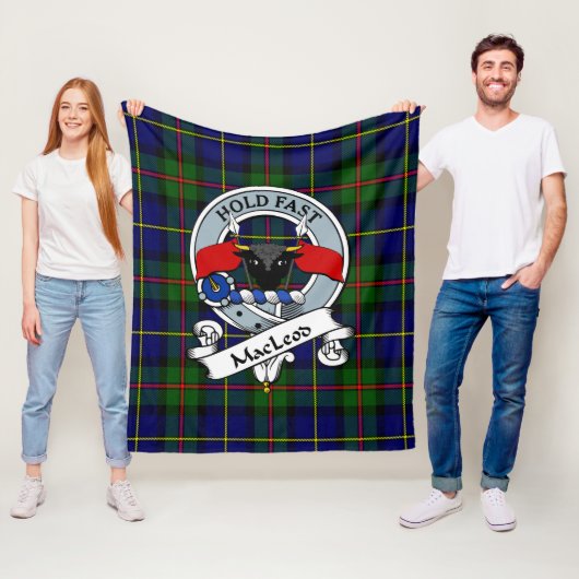 MacLeod von Harris Modernes Clan Abzeichen Tartan  Fleecedecke (Beispiel)
