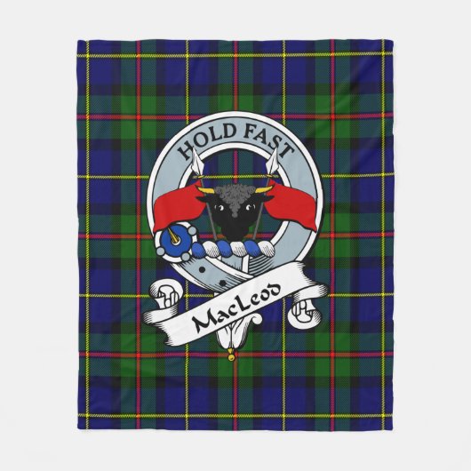 MacLeod von Harris Modernes Clan Abzeichen Tartan Fleecedecke (Vorderseite)