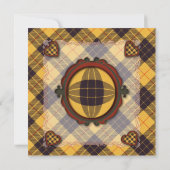 Macleod von Lewis & Ramsay Scottish tartan - Karie Einladung (Rückseite)