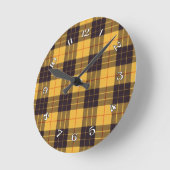 Macleod von Lewis u. Ramsay ScottishTartan Runde Wanduhr (Winkel)
