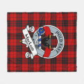 MacLeod von Raasay Clan Abzeichen Tartan Kariert Fleecedecke (Vorderseite (Horizontal))