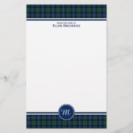 MacLeod von Skye Clan Tartan Monogram Briefpapier
