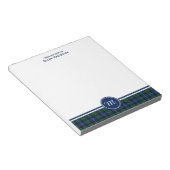 MacLeod von Skye Clan Tartan Monogram Notizblock (angewinkelt)