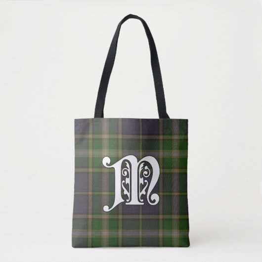 MacManus Clan Tartan Monogram Tasche (Vorderseite)