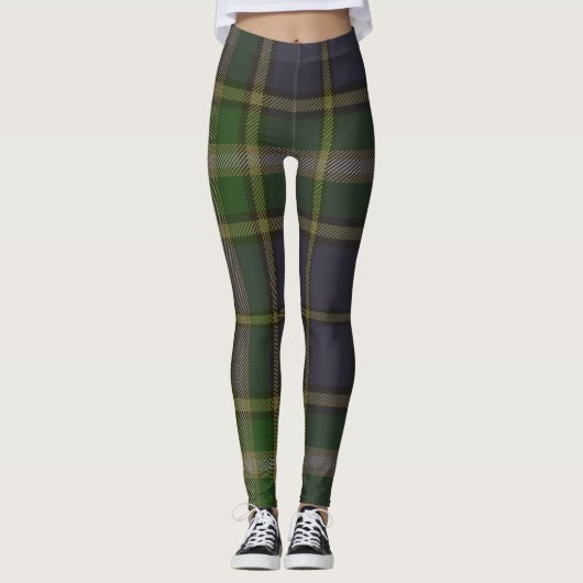 MacManus Tartan Clan Kariert Leggings (Vorderseite)