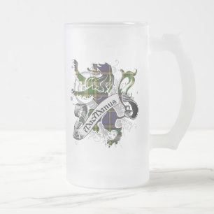 MacManus Tartan Lion Mattglas Bierglas