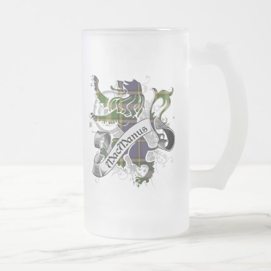 MacManus Tartan Lion Mattglas Bierglas (Rechts)