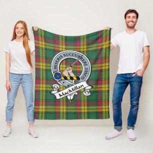 MacMillan Alte Antike Clan Abzeichen Tartan Karier Fleecedecke