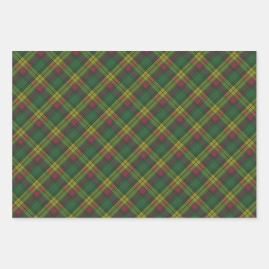 MacMillan Altes ancient Original Scottish Tartan Geschenkpapier Set (Vorderseite)