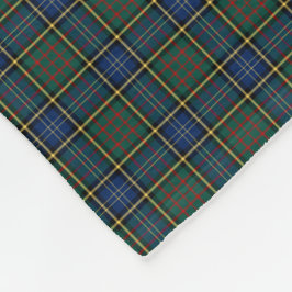MacMillan Clan Blue und Green Hunting Tartan Fleecedecke