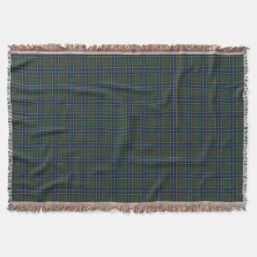 MacMillan Clan Jagd Tartan Blue und Green Kariert Decke (Vorderseite)