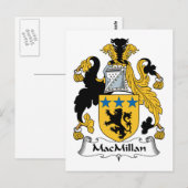 MacMillan-Familienwappen Postkarte (Vorne/Hinten)