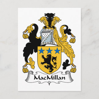 MacMillan-Familienwappen Postkarte