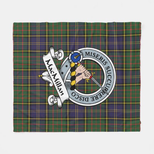 MacMillan Hunting Modern Clan Abzeichen Tartan Kar Fleecedecke (Vorderseite (Horizontal))