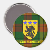 MacMillan Tartan-Wappen Magnet (Vorderseite/Rückseite)