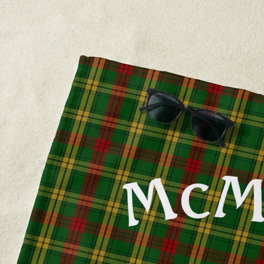 MacMillian Tartan Kariert Beach Handtuch (Beispiel)