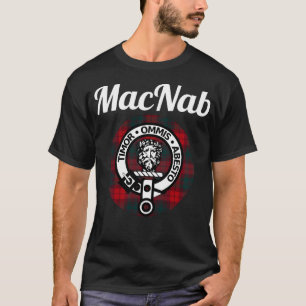 MacNab Clan Scottish Name Coat of Arms Tartan T-Shirt