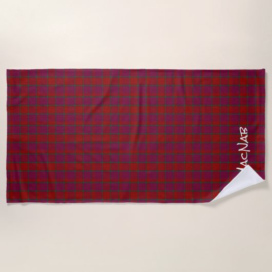 MacNab Clan Tartan Plaid Beach Towel Strandtuch (Vorderseite)