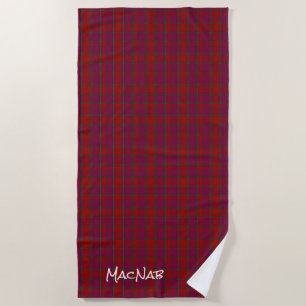 MacNab Clan Tartan Plaid Beach Towel Strandtuch
