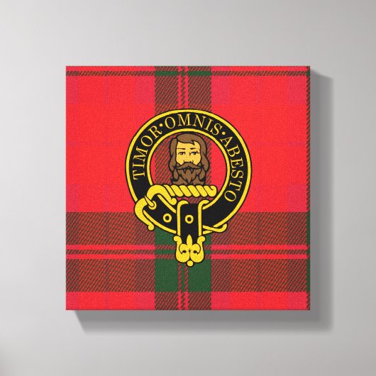 Macnab Scottish Wappen und Tartan Canvas print Leinwanddruck (Vorderseite)