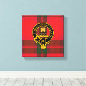 Macnab Scottish Wappen und Tartan Canvas print Leinwanddruck (Insitu (Holzboden))