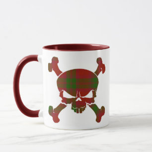 MacNab Tartan Skull No Banner Tasse