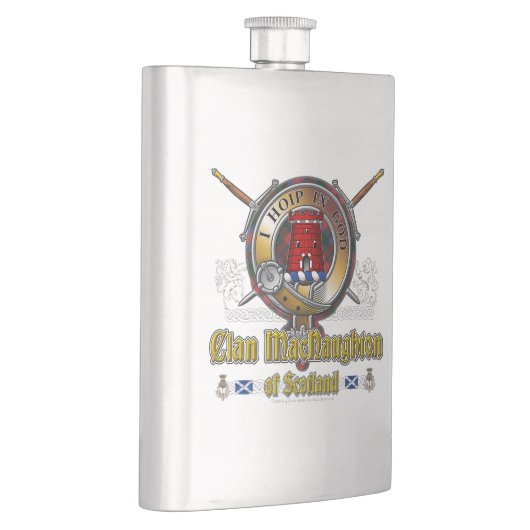 MacNaughton Clan Abzeichen Flachmann (Rechts)