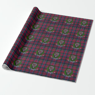 MacNaughton Schottischer Clan Tartan & Wappen Geschenkpapier