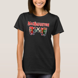 MacNaughton Scottish Clan Family Kilt Tartan Lion T-Shirt