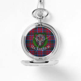 MacNaughton Scottish Clan Tartan & Crest Armbanduhr