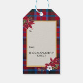 MacNaughton Scottish Clan Tartan & Crest Geschenkanhänger (Rückseite)