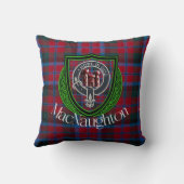 MacNaughton Scottish Clan Tartan & Crest Kissen (Rückseite)