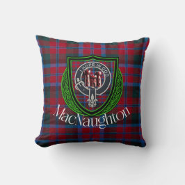 MacNaughton Scottish Clan Tartan & Crest Kissen