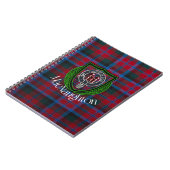 MacNaughton Scottish Clan Tartan & Crest Notizblock (Linke Seite)