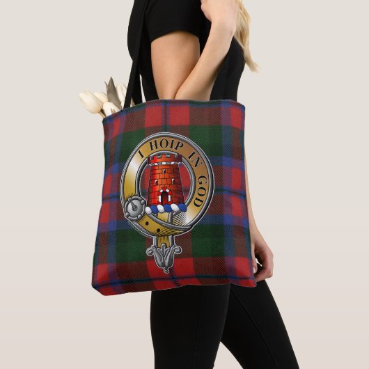 MacNaughton Tartan & Abzeichen Tasche (Von Nahem)