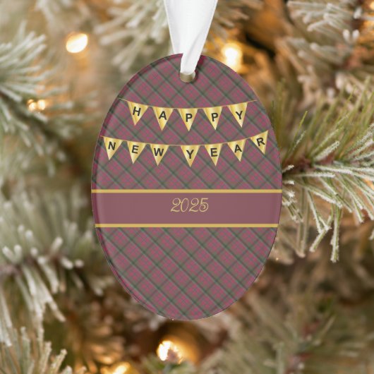 MacNaughton Weathered Original Scottish Tartan Ornament (Baum)