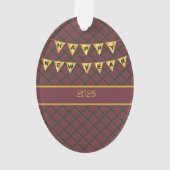 MacNaughton Weathered Original Scottish Tartan Ornament (Vorderseite)