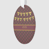 MacNaughton Weathered Original Scottish Tartan Ornament (Vorderseite)