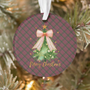 MacNaughton Weathered schottischer Tartan-Weihnac Ornament
