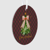 MacNaughton Weathered Scottish Tartan Christmas Ornament (Vorderseite)