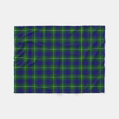 MacNeil Blue und Green Tartan Kariert Fleecedecke (Vorderseite (Horizontal))